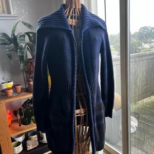 Merona Dark Blue Mini-length Cartigan Sweater